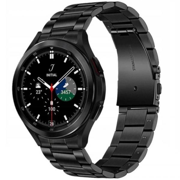 OUTLET: Stalowa bransoletka Tech-Protect Stainless do Galaxy Watch 7/6/5 Pro/5/4/FE, czarna