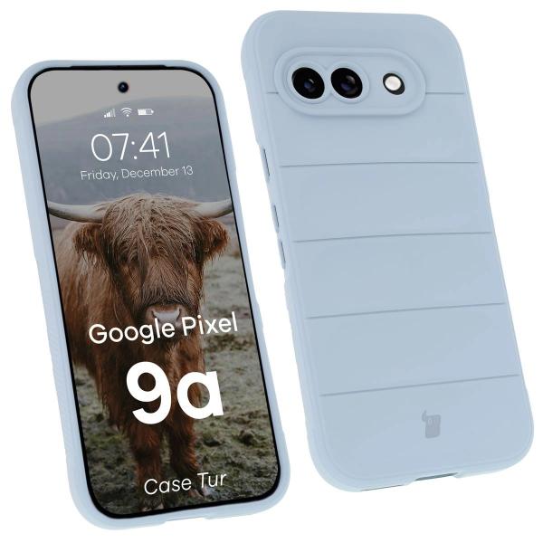 Pancerne etui Bizon Case Tur do Google Pixel 9a, jasnoniebieskie