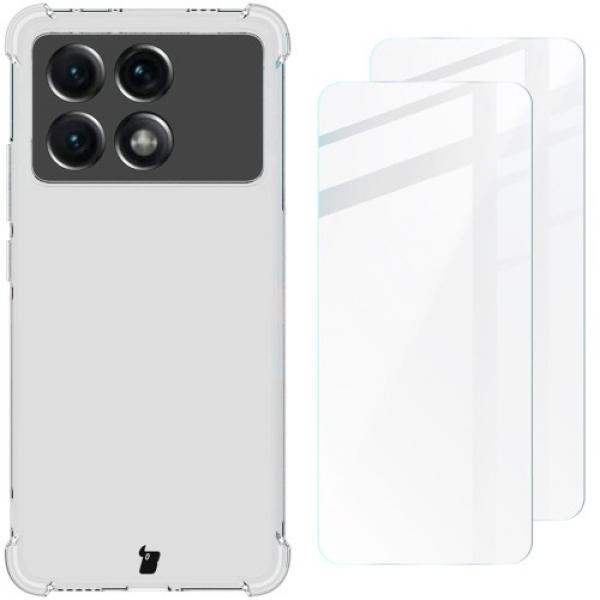 Etui Bizon Case Clear Pack do Poco X6 Pro, przezroczyste