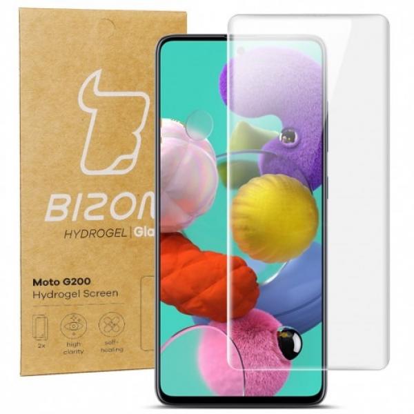 Folia hydrożelowa na ekran Bizon Glass Hydrogel, Moto G200, 2 sztuki