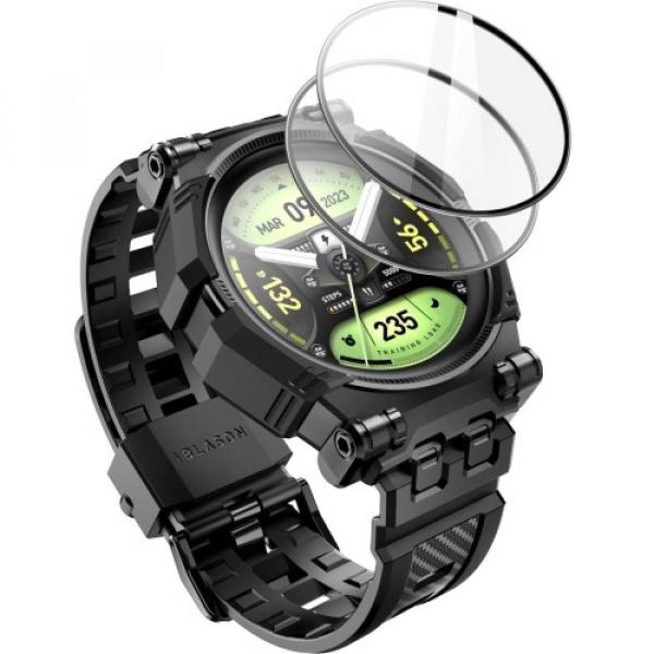 Etui z paskiem + 2 szkła Supcase i-Blason ArmorBox do Galaxy Watch 5 Pro 45mm, czarne