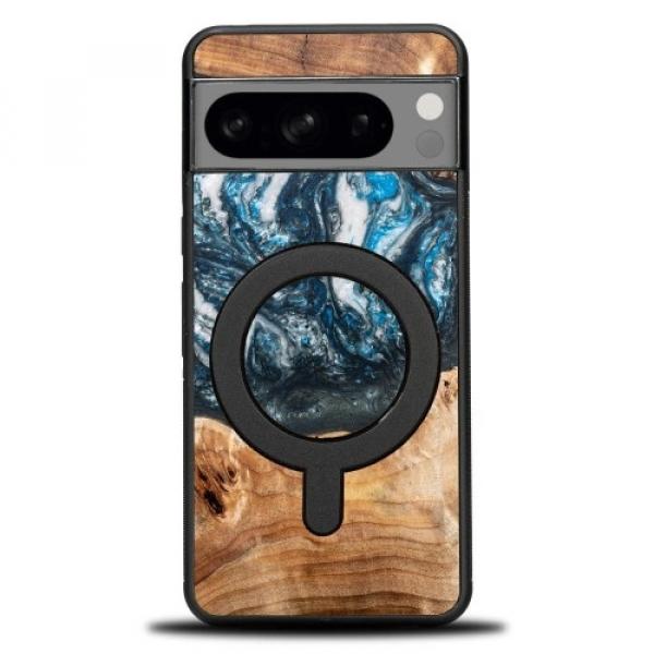 Drewniane etui do Google Pixel 8, Bewood Unique Planets Ziemia do MagSafe