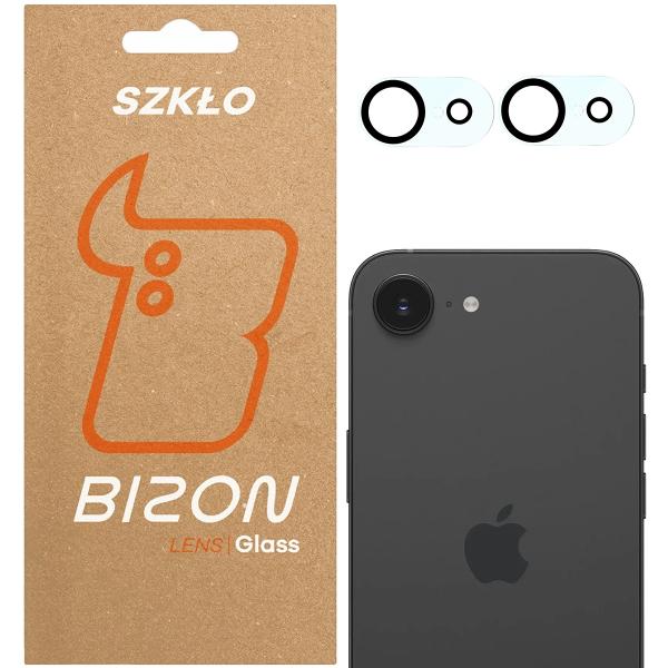 Szkło na aparat Bizon Glass Silk Lens do iPhone 16e, 2 sztuki