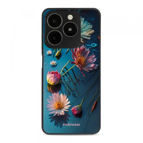 Etui ochronne do Realme C63 4G, Mobiwear Glossy Case, niebiesko-kwieciste