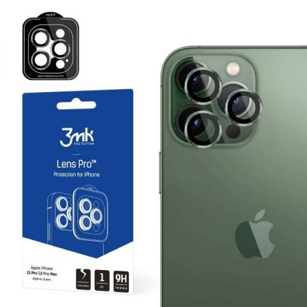 Osłona na aparat 3mk Lens Protection Pro 1 zestaw dla iPhone 13 Pro/ 13 Pro Max, zielona