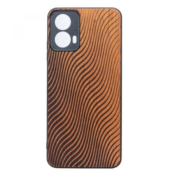 Drewniane etui Bewood Fale Merbau do Motorola Moto G34 5G