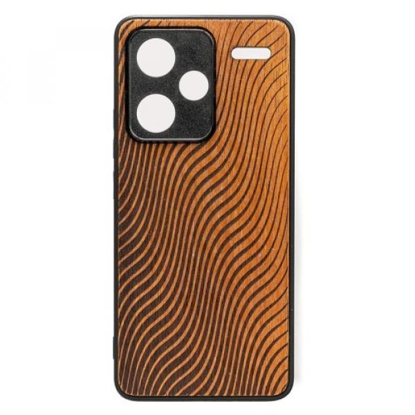 Drewniane etui do Xiaomi Redmi Note 13 Pro+ 5G, Bewood Fale Merbau