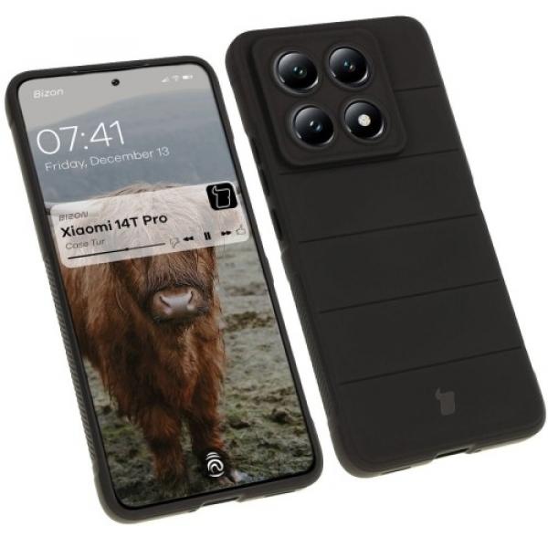 Pancerne etui Bizon Case Tur do Xiaomi 14T Pro, czarne