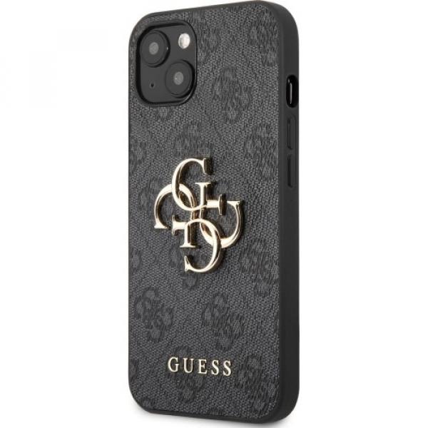 Etui Guess 4G Big Metal Logo do iPhone 13, szare