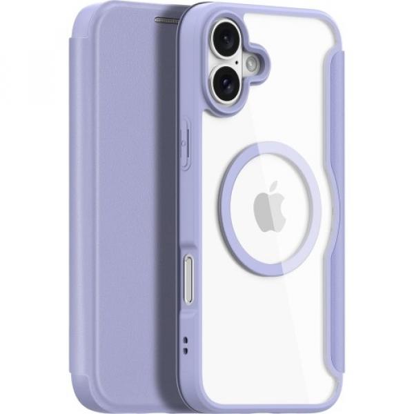 Etui Dux Ducis Skin X Pro Magnetic do iPhone 16 Plus, fioletowo-przezroczyste