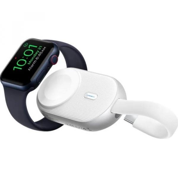 Power bank indukcyjny Forcell F-Energy Mini Power Watch do Apple Watch, 1200mAh, biały