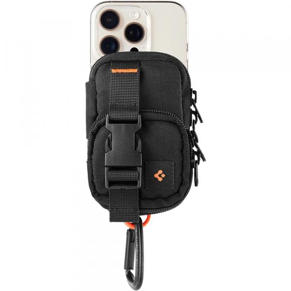 Torba kompaktowa przyczepiana do MagSafe, Spigen SnapZip, czarna