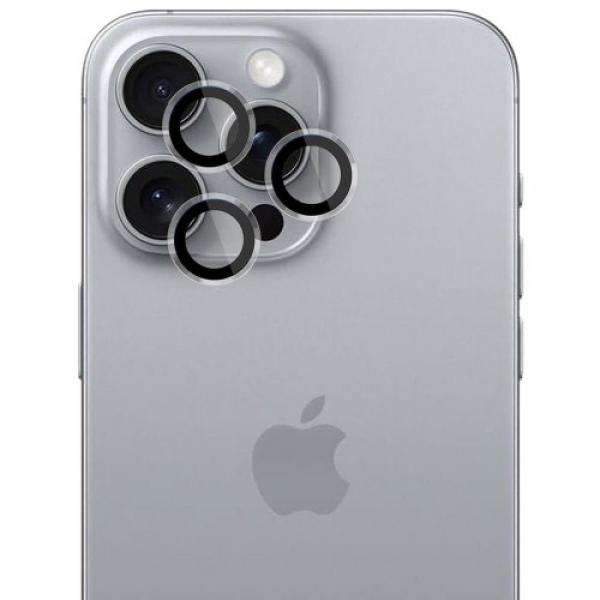 Osłony na aparat 3mk HARDY Lens Protection Pro 1 zestaw dla iPhone 16 Pro / 16 Pro Max, przezroczyste