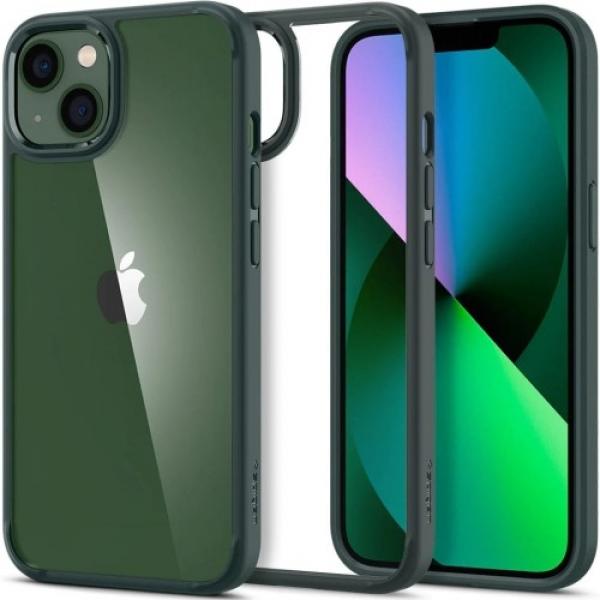 Etui Spigen Ultra Hybrid do iPhone 13, przezroczysto-zielone