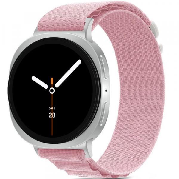 Pasek Tech-Protect Nylon Pro do Galaxy Watch 8 40 mm / 44 mm / 8 Classic 46 mm, różowy