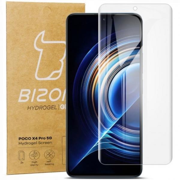 Folia hydrożelowa na ekran Bizon Glass Hydrogel, Poco X4 Pro 5G, 2 sztuki