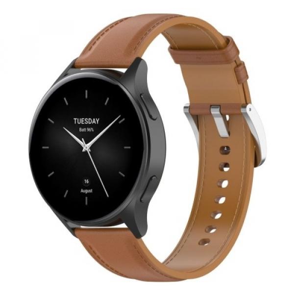 Pasek Bizon Strap Watch Casual 22 mm do Xiaomi Watch 2/Watch S3 47 mm, jasnobrązowy