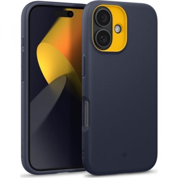 OUTLET: Etui Spigen Caseology Nano Pop Mag do MagSafe do iPhone 16, granatowo-żółte