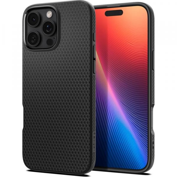 OUTLET: Etui Spigen Liquid Air do iPhone 16 Pro Max, czarne