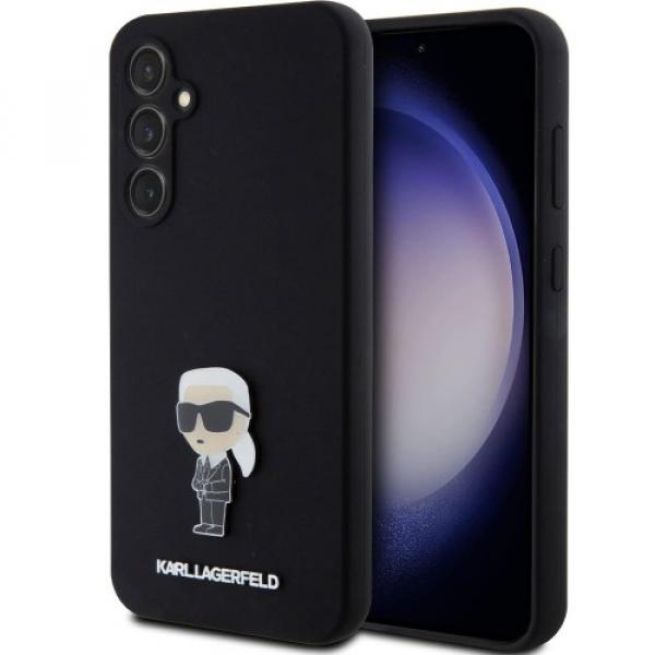 Etui Karl Lagerfeld Silicone Ikonik Metal Pin do Galaxy S23 FE, czarne