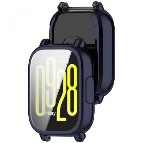 Etui z osłoną ekranu Bizon Case Watch Felipe do Xiaomi Redmi Watch 5 Lite, niebieskie