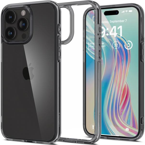 OUTLET: Etui Spigen Ultra Hybrid do iPhone 15 Pro Max, przezroczysto-przydymione