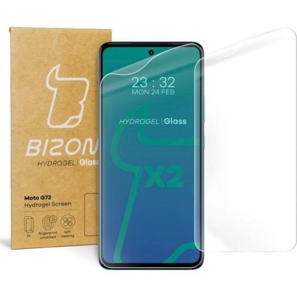 Folia hydrożelowa na ekran Bizon Glass Hydrogel dla Moto G72, 2 sztuki