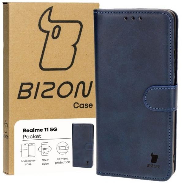 Etui z klapką Bizon Case Pocket do Realme 11 5G, granatowe