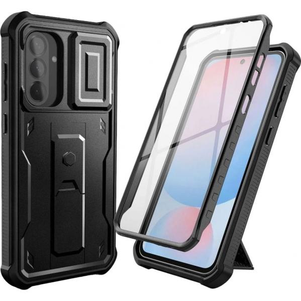 Etui pancerne Tech-Protect Kevlar Cam+ do Galaxy A56 5G, czarne