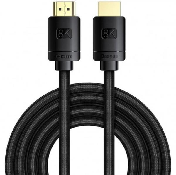 Kabel Baseus High Definition HDMI 2.1 8K Ultra HD 60Hz, 3m, czarny