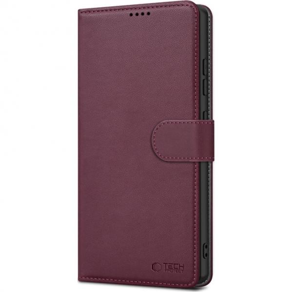 Etui z klapką Tech-Protect Wallet do Galaxy A16 5G / 4G, bordowe