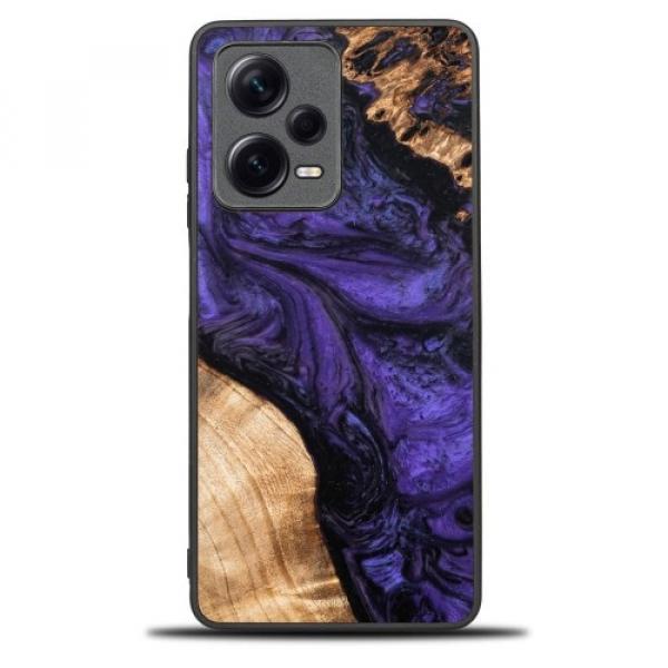 Drewniane etui Bewood Unique - Violet do Xiaomi Redmi Note 12 Pro+ 5G