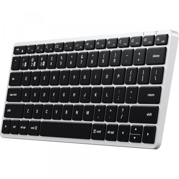 Aluminiowa klawiatura membranowa, Satechi Slim X1, Bluetooth 5.0 + USB-C, srebrna
