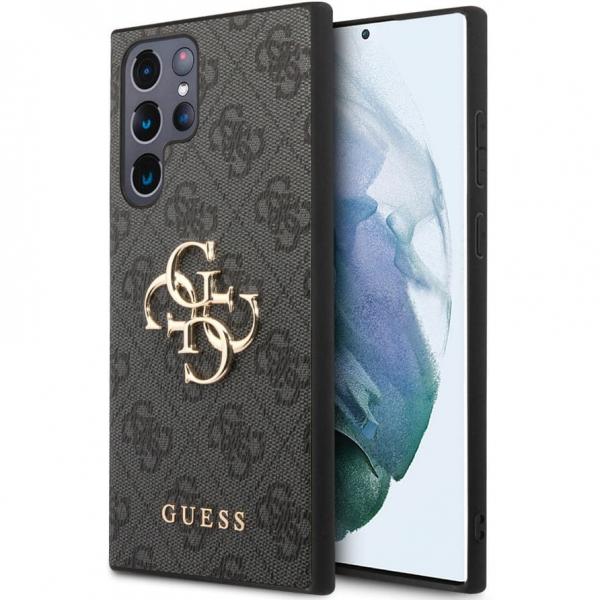 Etui Guess 4G Big Metal Logo do Galaxy S24 Ultra, czarne