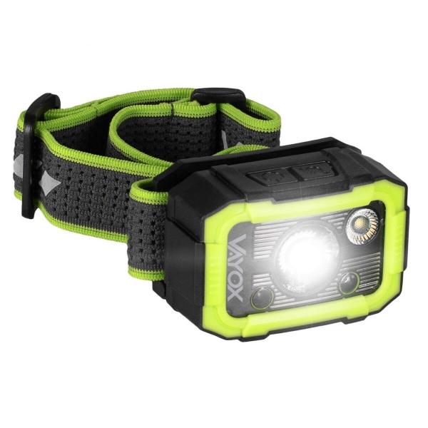 Latarka czołowa, czołówka Vayox VA0187 akumulatorowa 750lm, czarna