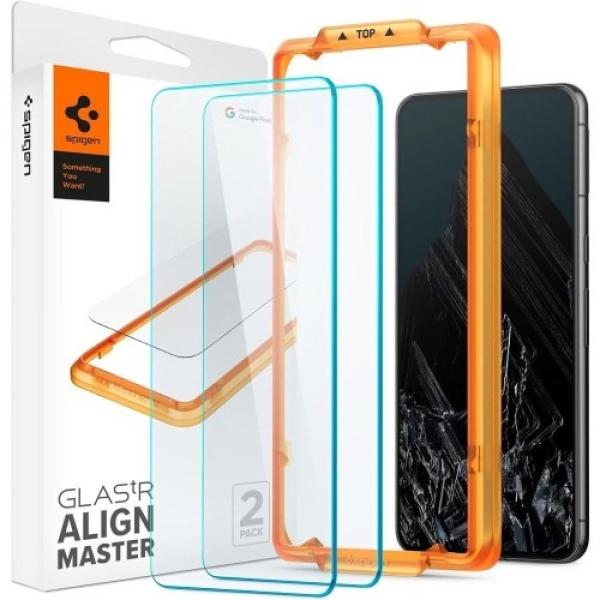 Szkło do etui Spigen Glas.tR AM 2-Pack do Google Pixel 8 Pro