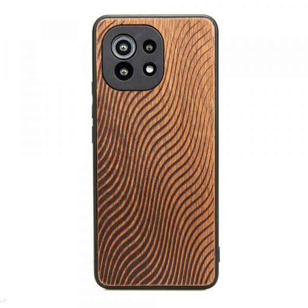 Drewniane etui do Xiaomi Mi 11 Lite / 5G / 5G NE, Bewood Fale Merbau