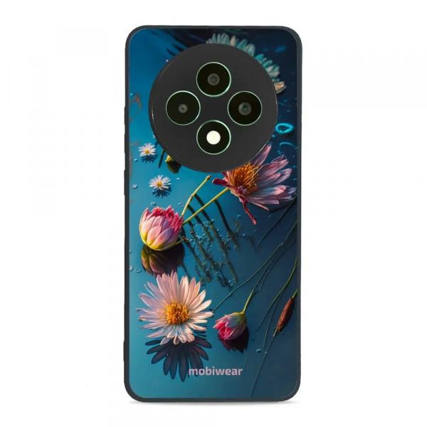 Etui ochronne do Oppo Reno 12 FS, Mobiwear Glossy Case, niebiesko-kwieciste