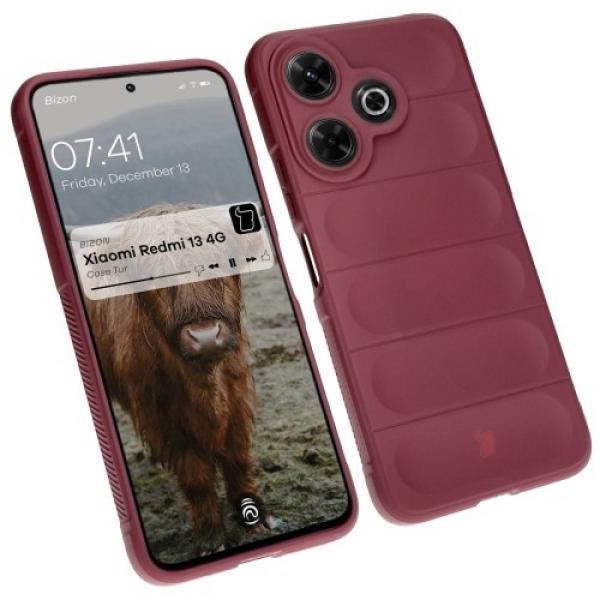 Pancerne etui Bizon Case Tur do Xiaomi Redmi 13 4G, ciemnofioletowe