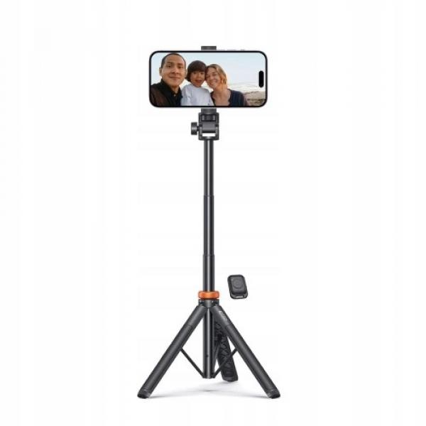 OUTLET: Uchwyt, kijek, statyw Tech-Protect L03S Wireless Selfie Stick Tripod Bluetooth, czarny