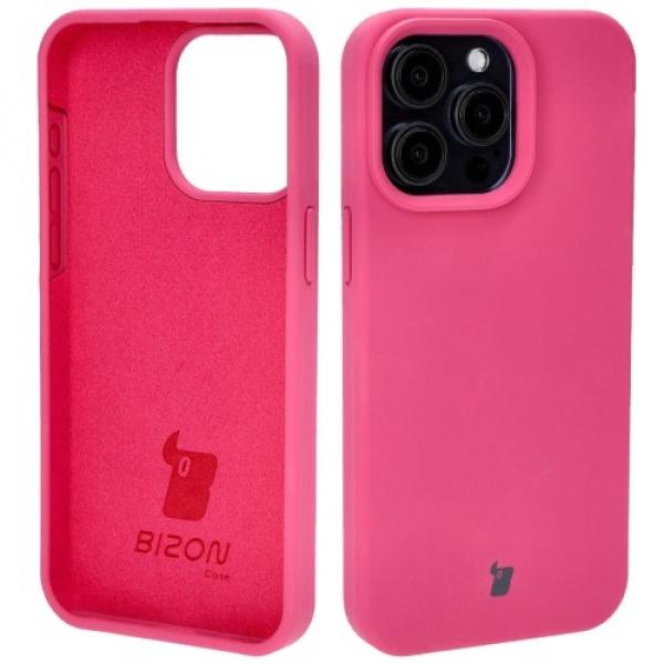 Etui silikonowe Bizon Soft Case do iPhone 15 Pro Max, fuksja