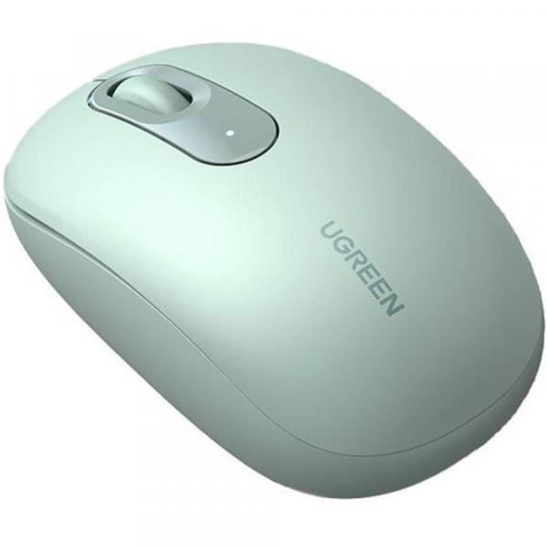 Bezprzewodowa mysz optyczna, Ugreen MU105 Wireless Mouse, USB 2.4GHz, zielona
