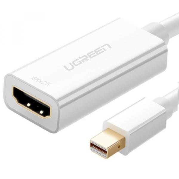 Adapter przejściówka Ugreen Mini DisplayPort (Thunderbolt 2.0) - HDMI (żeński), 0.25 m, biały