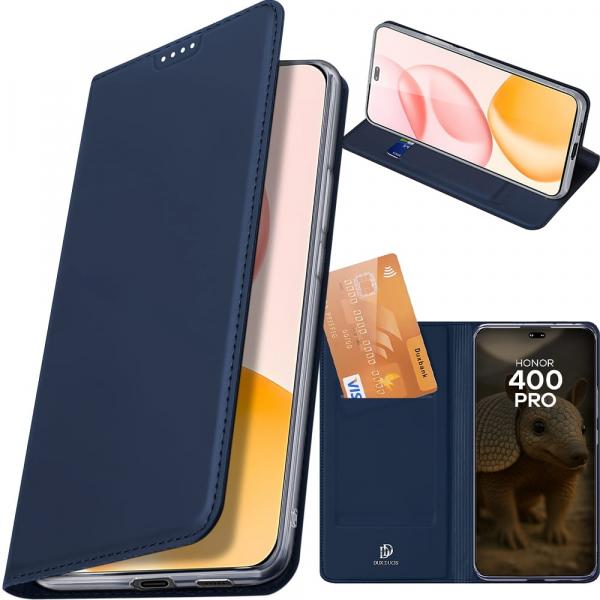 Etui z klapką Dux Ducis Skin Pro do Honor 400 Pro, granatowe