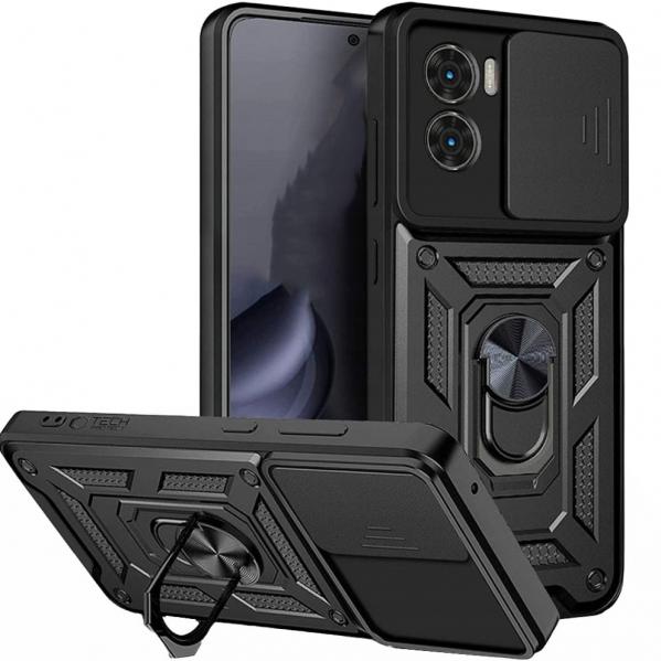Etui z uchwytem na palec do Xiaomi Poco X7 Pro Tech-Protect Camshield Pro, czarne