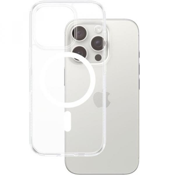 Etui pancerne PanzerGlass HardCase MagSafe do iPhone 16 Pro, przezroczysto-białe