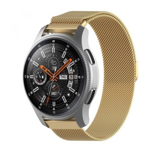 Pasek Bizon Strap Watch Chain 22 mm do Huawei Watch GT 4 46 mm, złoty