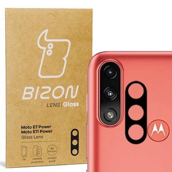 Szkło na aparat Bizon Glass Lens dla Moto E7 Power / E7i Power, 2 sztuki