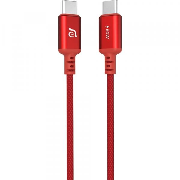 Kabel Adam Elements CASA S120 USB-C do USB-C, 60W, 1,2m, czerwony