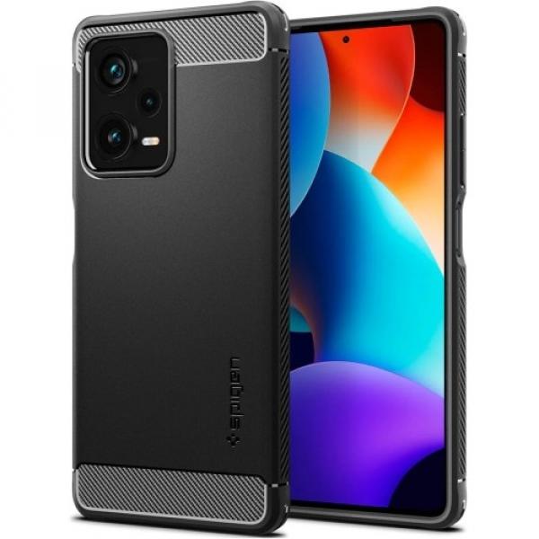 Etui Spigen Rugged Armor do Redmi Note 12 Pro+ 5G, czarne